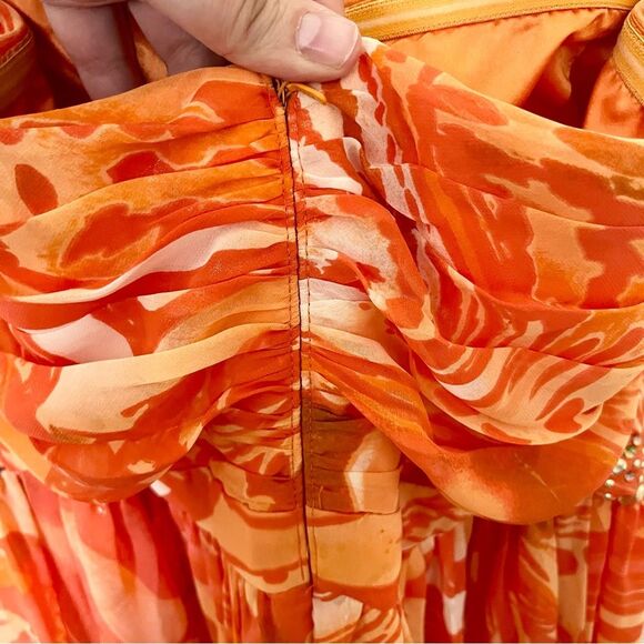 Jump Apparel Y2K High Low Strapless Prom Dress 13/14 - Picture 8 of 14